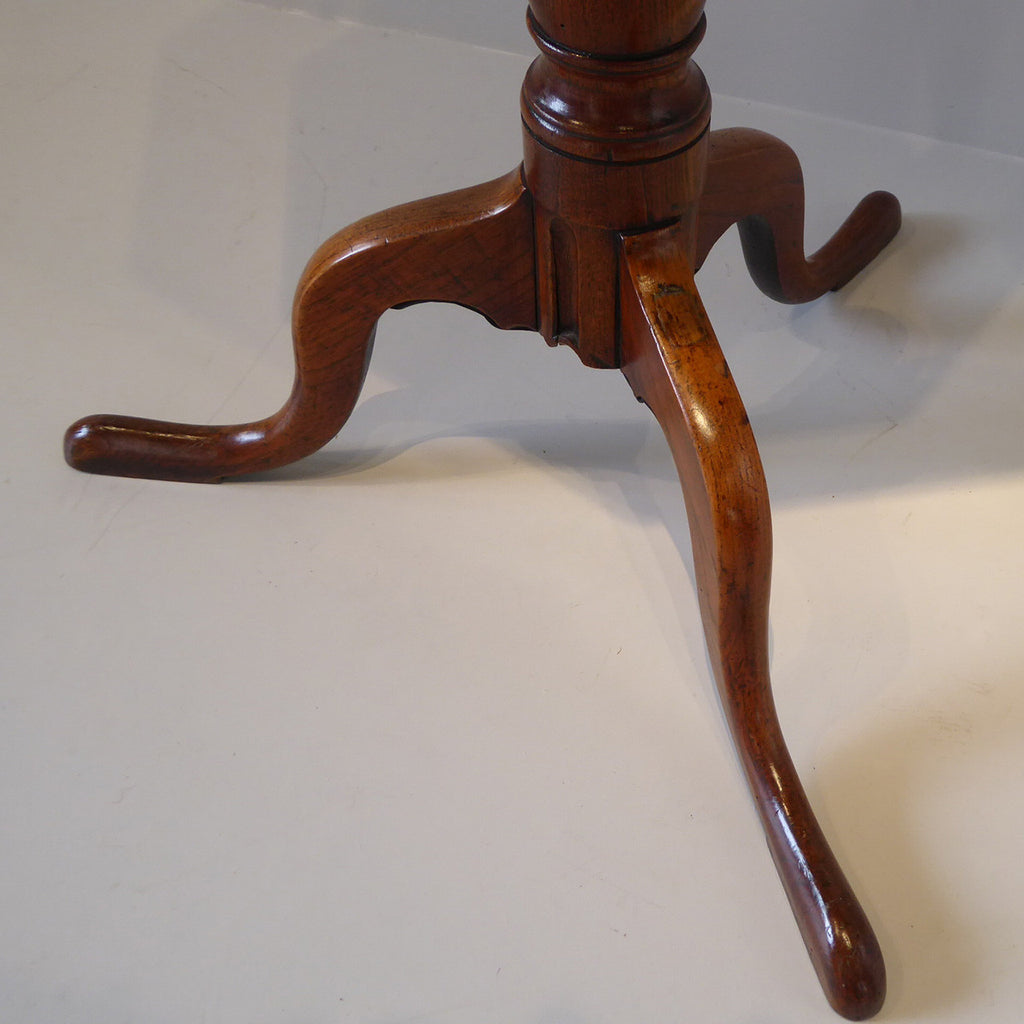 George III Elm Pedestal Table - Base View-4