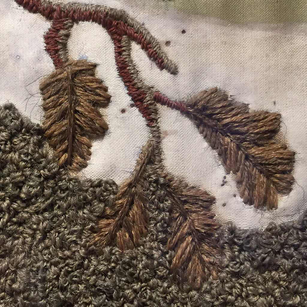 Georgian Silk Stumpwork Picture - Detail View- 5