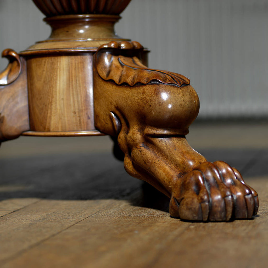 19th Century French Mahogany Gueridon - Detail of Feet - 8