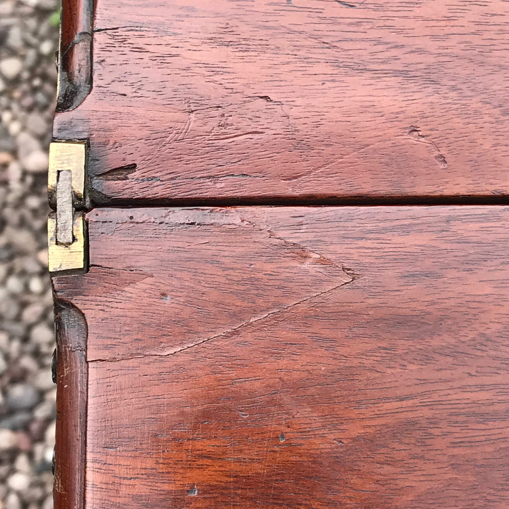 George III Mahogany Fold Over Tea Table - Detail View - 6