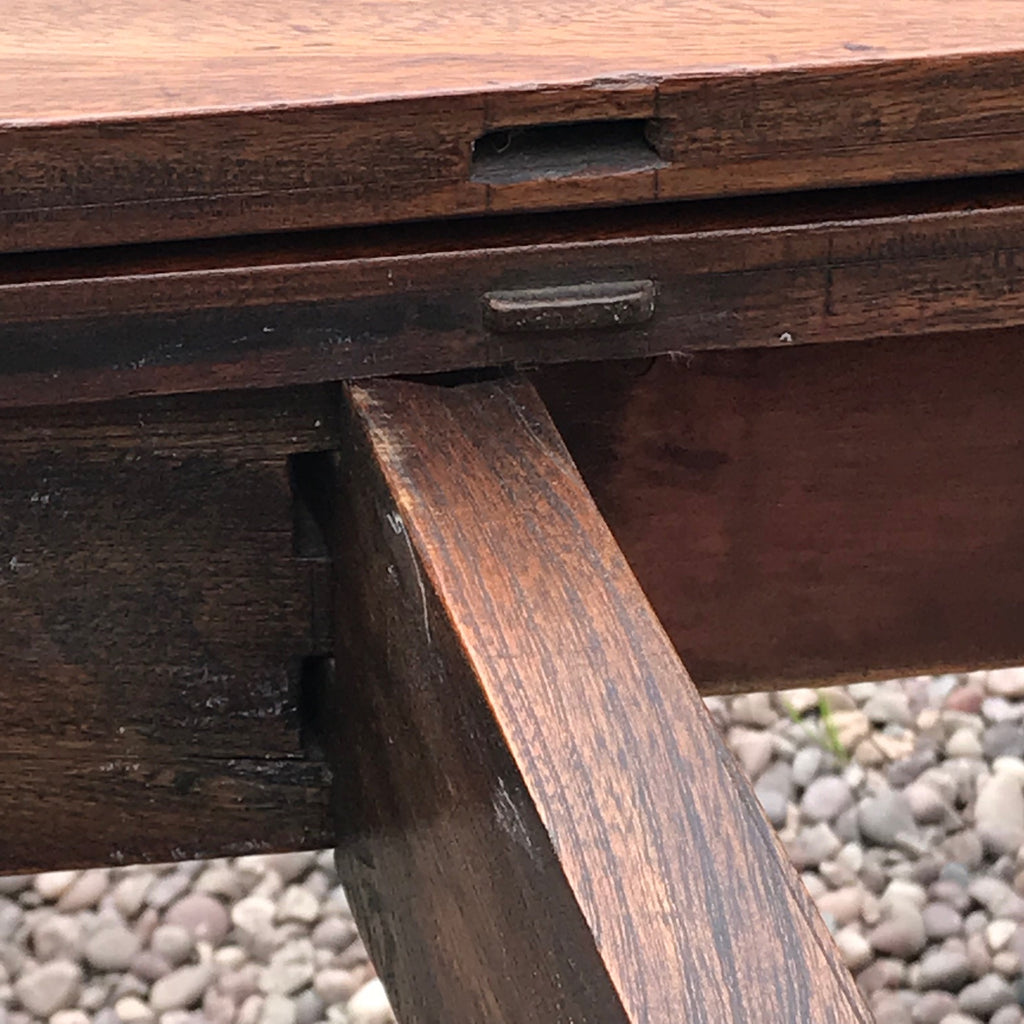 George III Mahogany Fold Over Tea Table - Detail View - 5