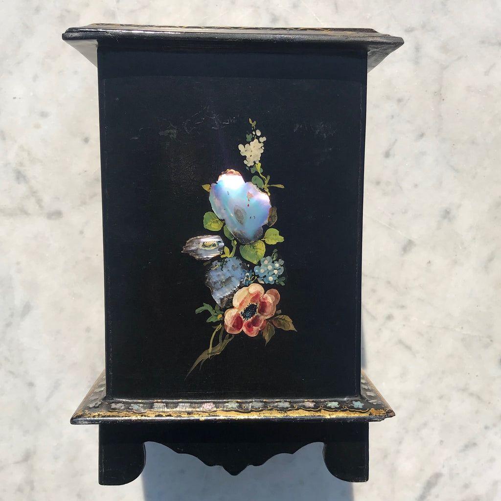 Victorian Inlaid Papier- Mache Jewellery Box - Detail View - 4