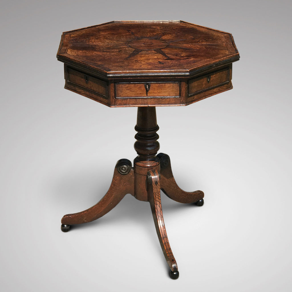 A Regency Oak Octagonal Table - Main View - 1