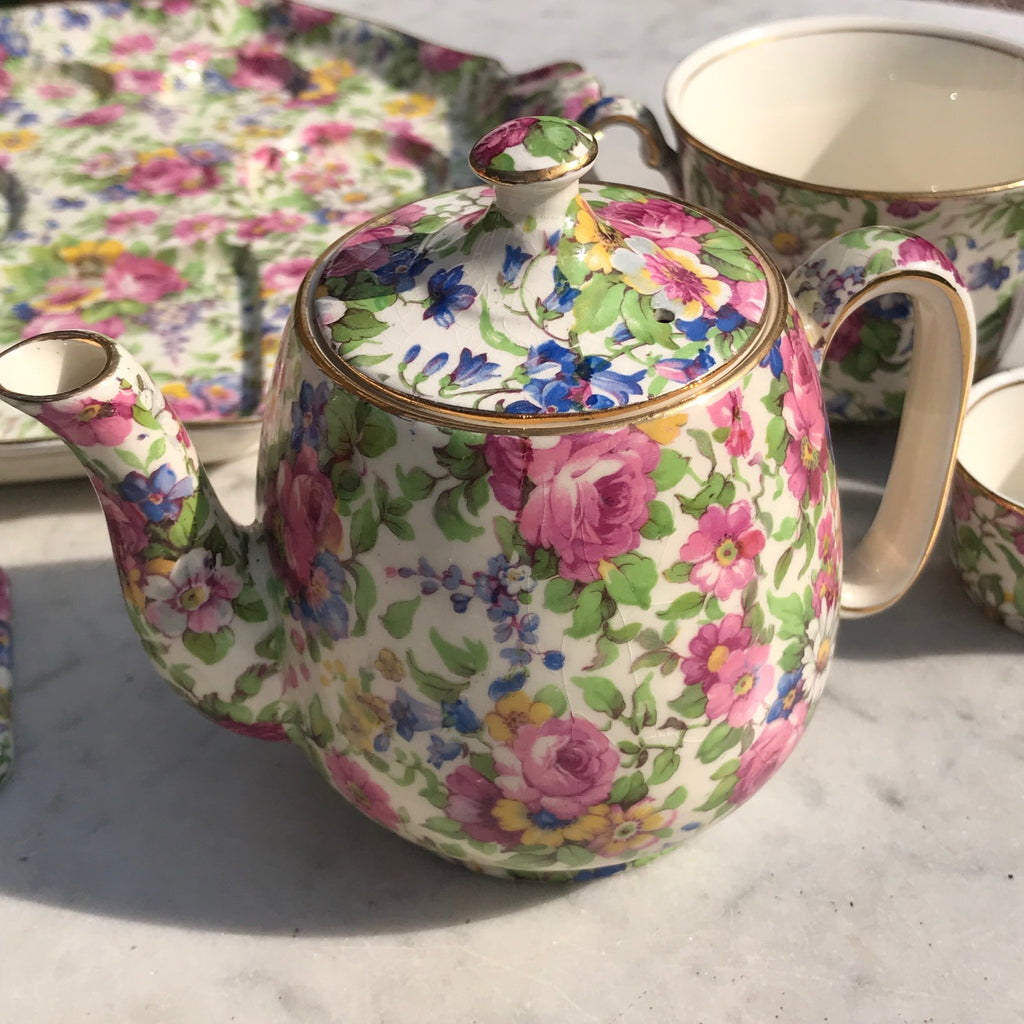 Mid Century Royal Winton Breakfast Set - Detail View - 5