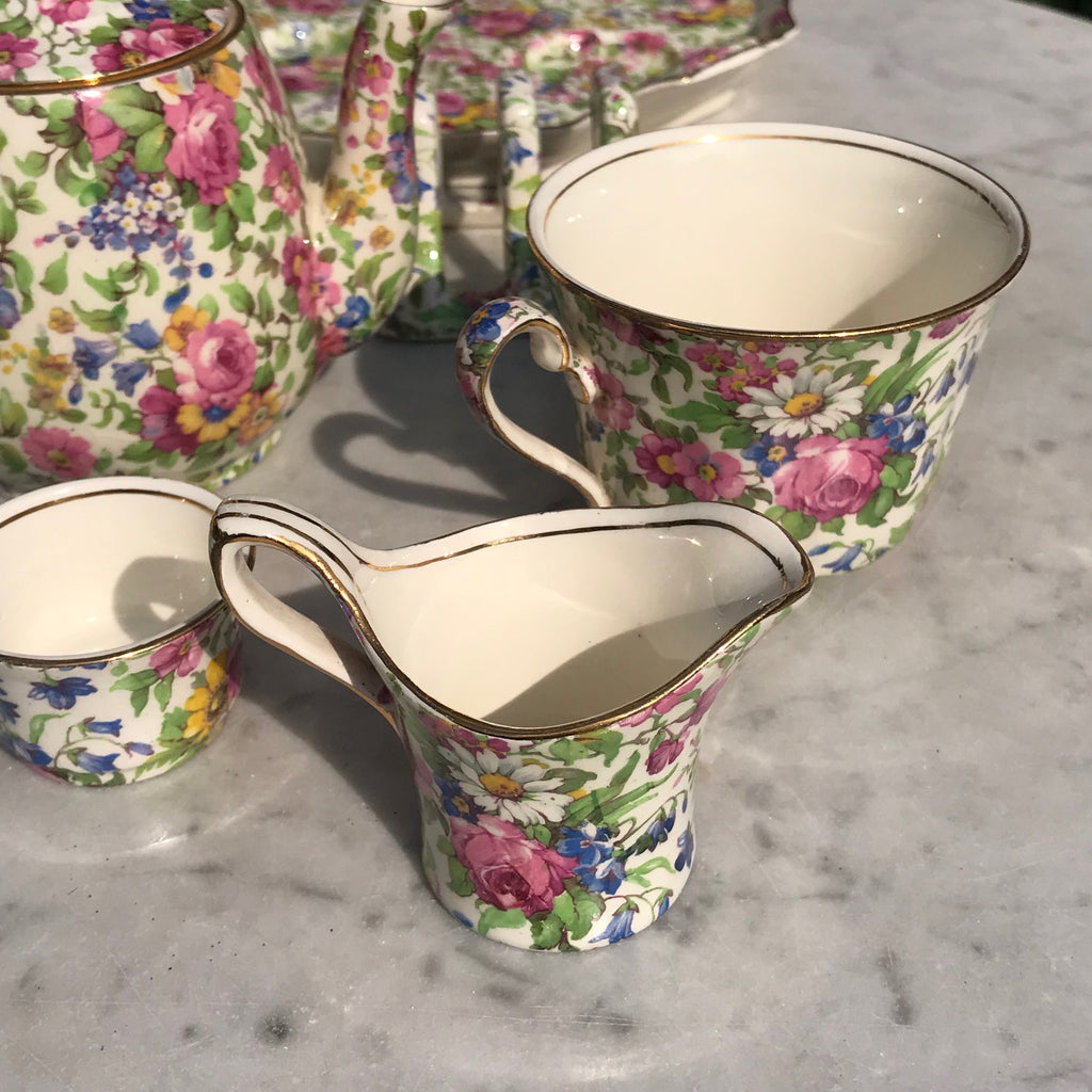 Mid Century Royal Winton Breakfast Set - Detail View - 4