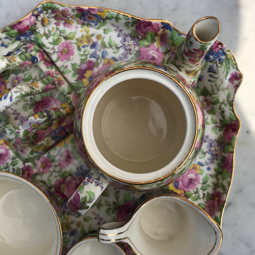 Mid Century Royal Winton Breakfast Set - Detail View - 6