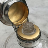 Early 20th Century Glass & Silver Enamel Topped Bottle - Detail View - 6