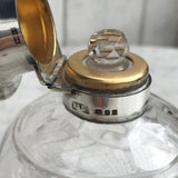 Early 20th Century Glass & Silver Enamel Topped Bottle - Detail View - 7