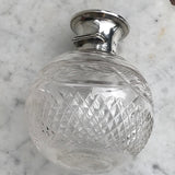 Early 20th Century Glass & Silver Enamel Topped Bottle - Detail View - 4