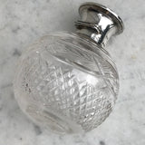 Early 20th Century Glass & Silver Enamel Topped Bottle - Detail View - 5