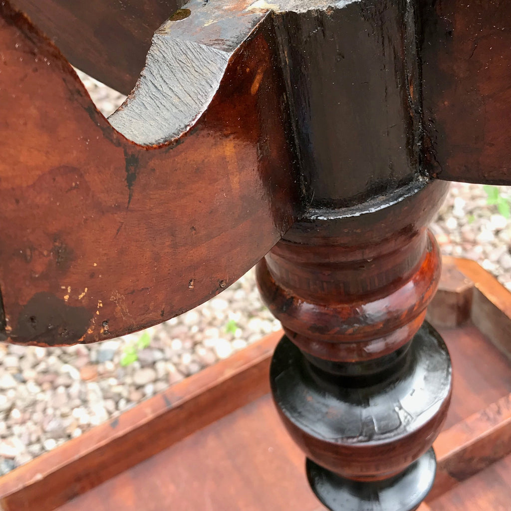 19th Century Inlaid Pedestal Table - Detail View - 9