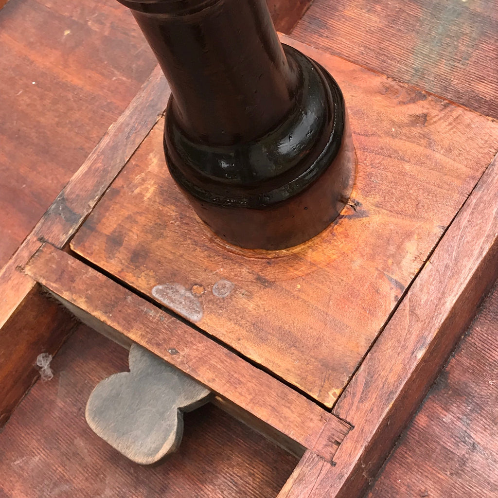 19th Century Inlaid Pedestal Table - Detail View - 7