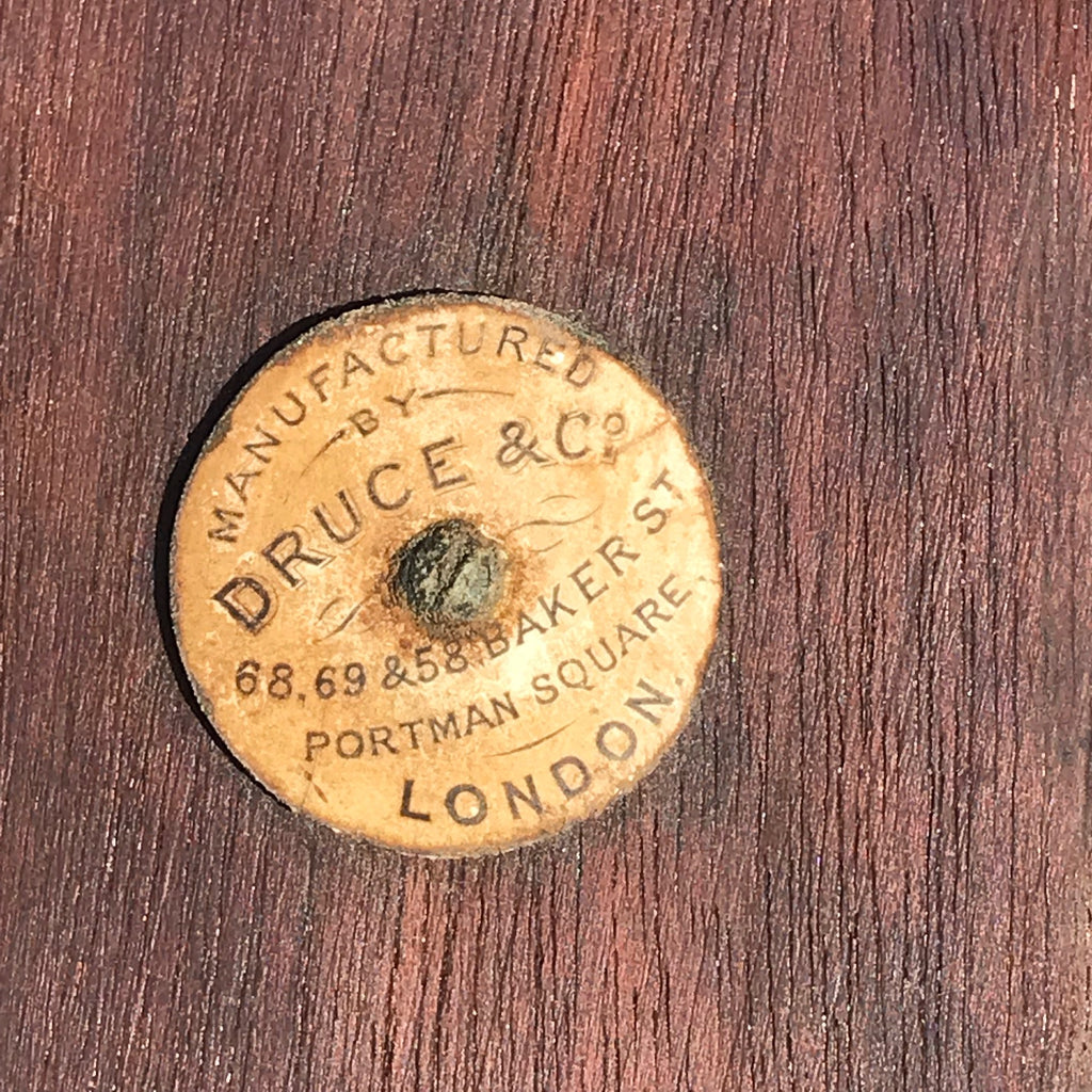 19th Century Mahogany Hall Bench - Underside Detail View - 3