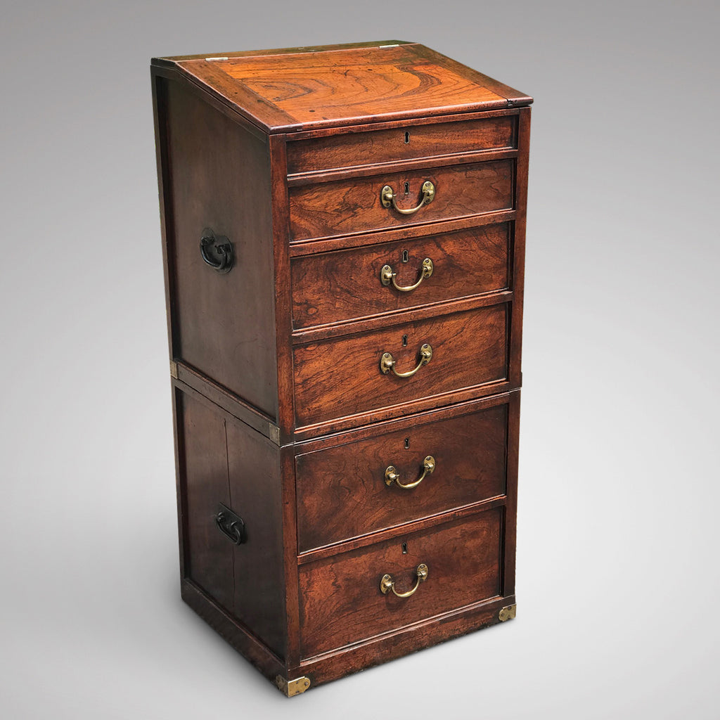 George III Mahogany Clerk's Campaign Desk - Main View - 1