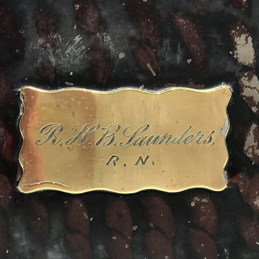 Naval Bicorne Hat in Original Toleware Box - Detail View - 6