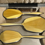 Art Deco Silver & Guilloche Enamel Dressing Table Set - Detail View - 3