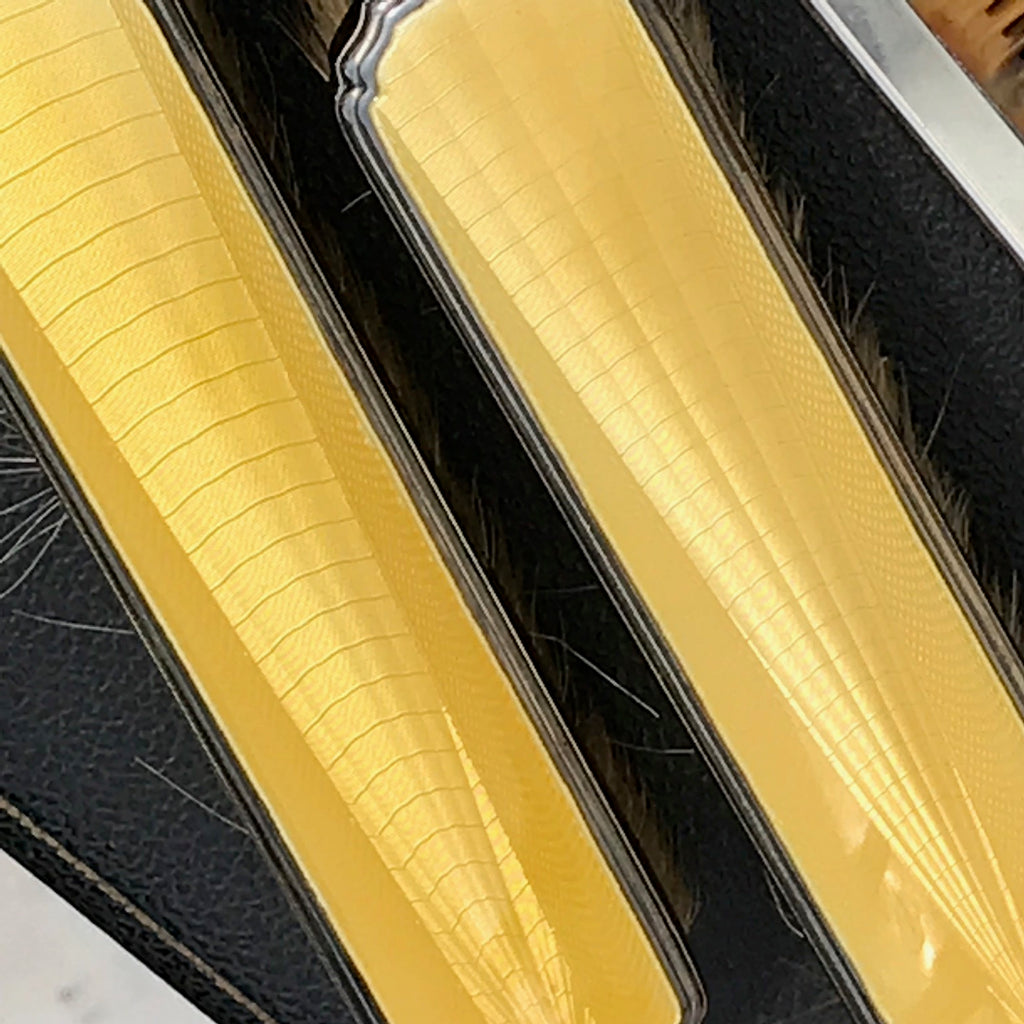 Art Deco Silver & Guilloche Enamel Dressing Table Set - Detail View - 4