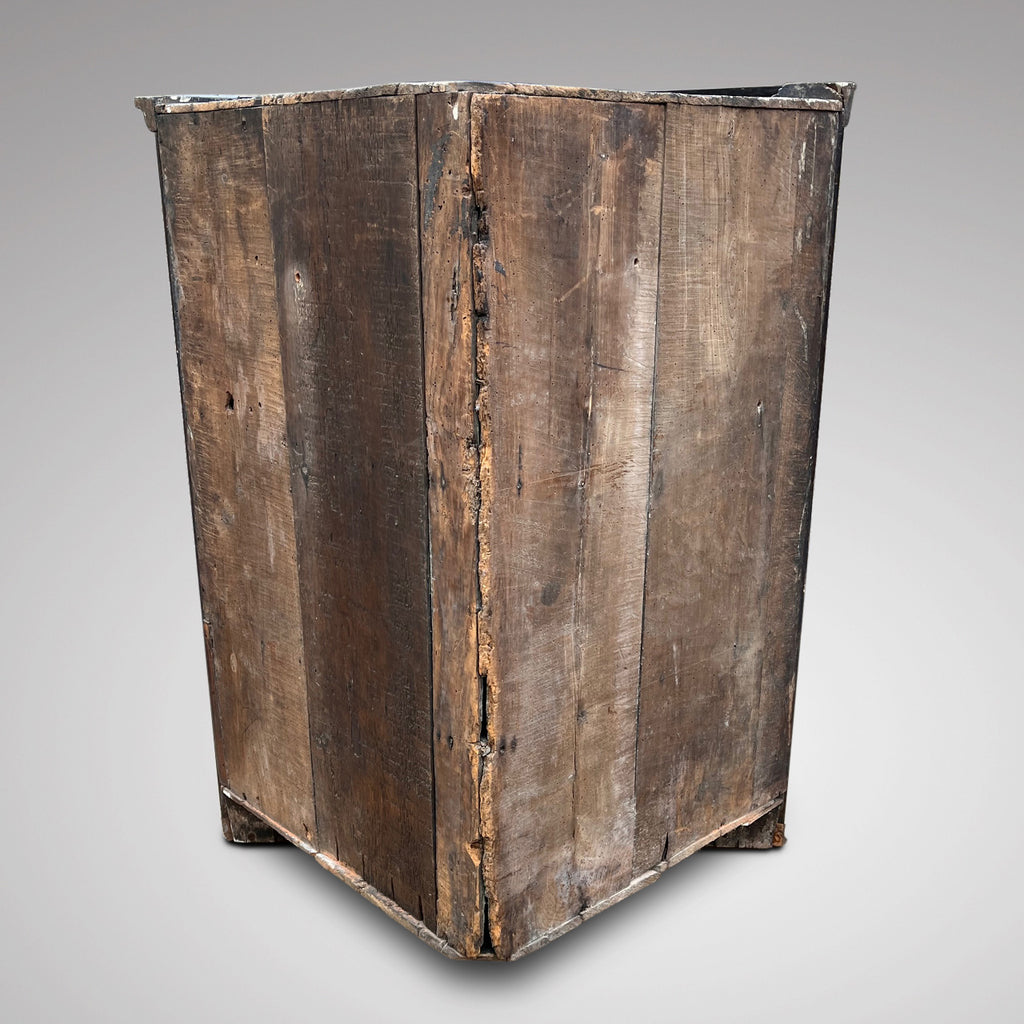 George III Oak Corner Cupboard - Back View - 6