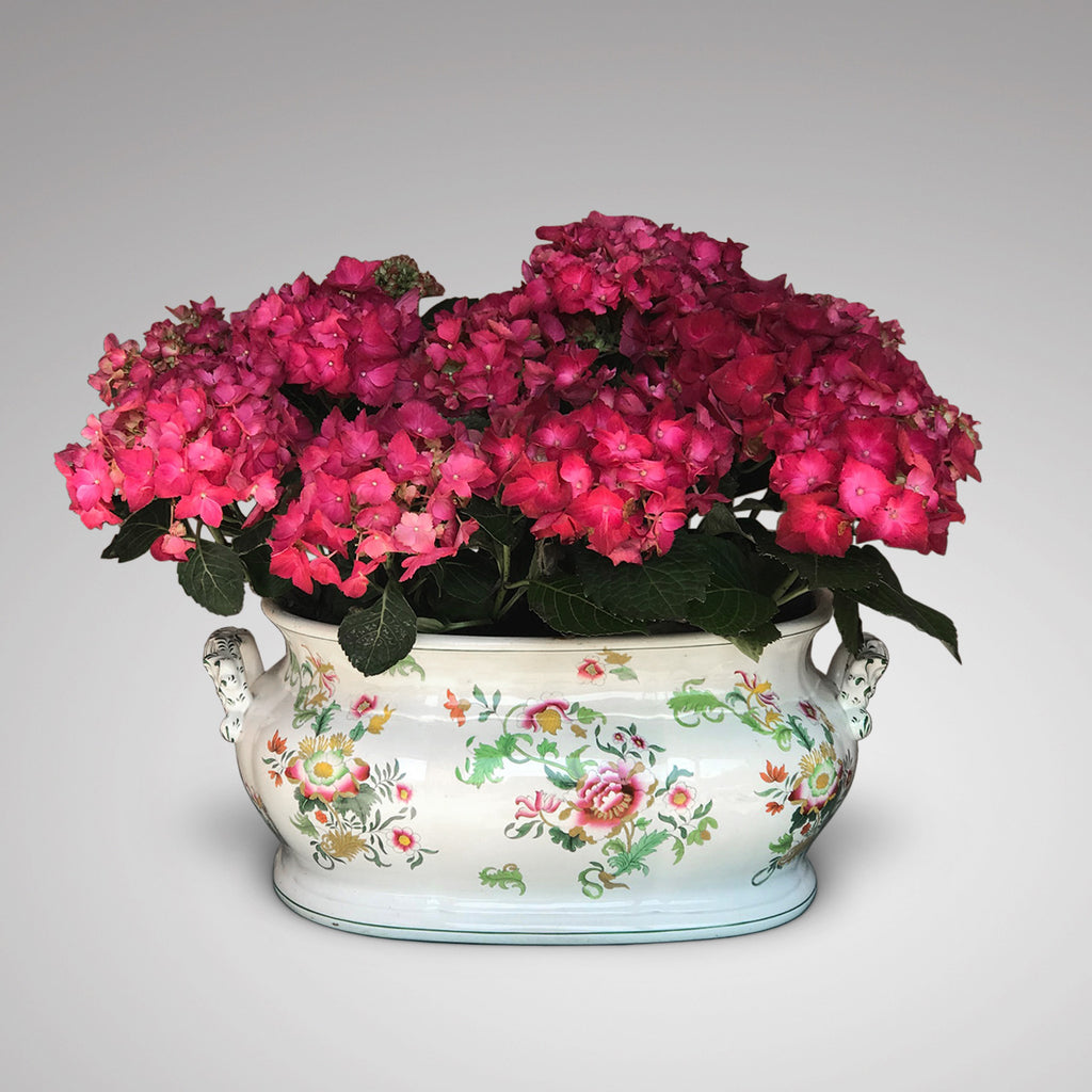 19th Century Floral Ceramic Footbath - Main View - 1