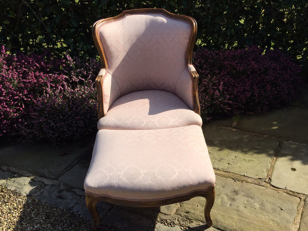French Armchair with  Footstool - Hobson May Collection - 2