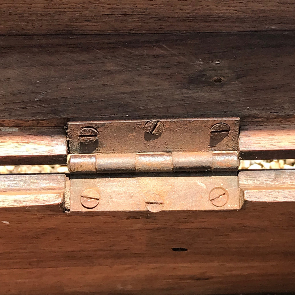 19th Century Teak Brass Cornered Trunk - Detail View - 7