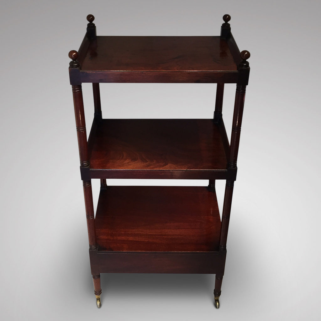 George IV Mahogany Whatnot - Back view