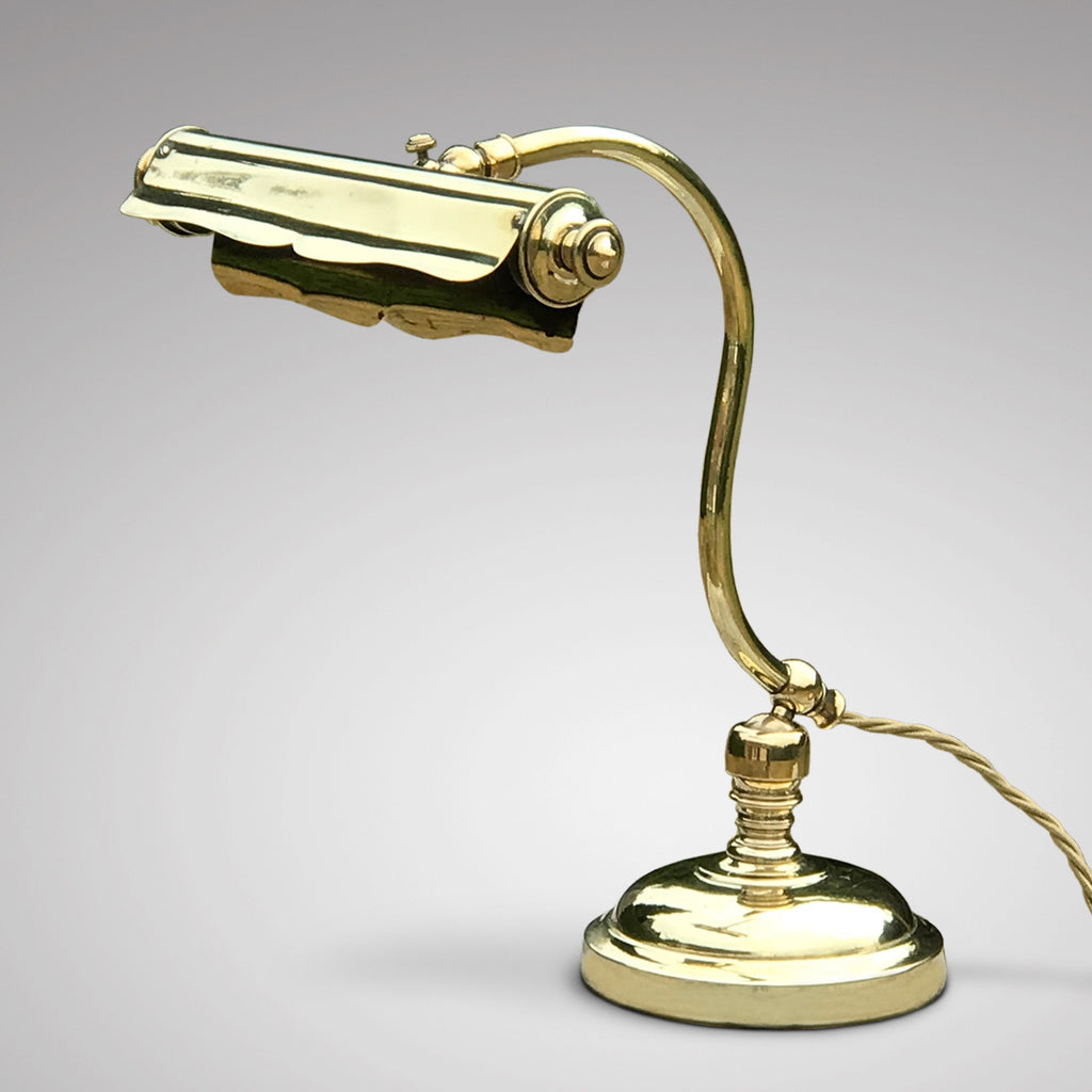 Early 20th Century Brass Desk Lamp - Main View - 1