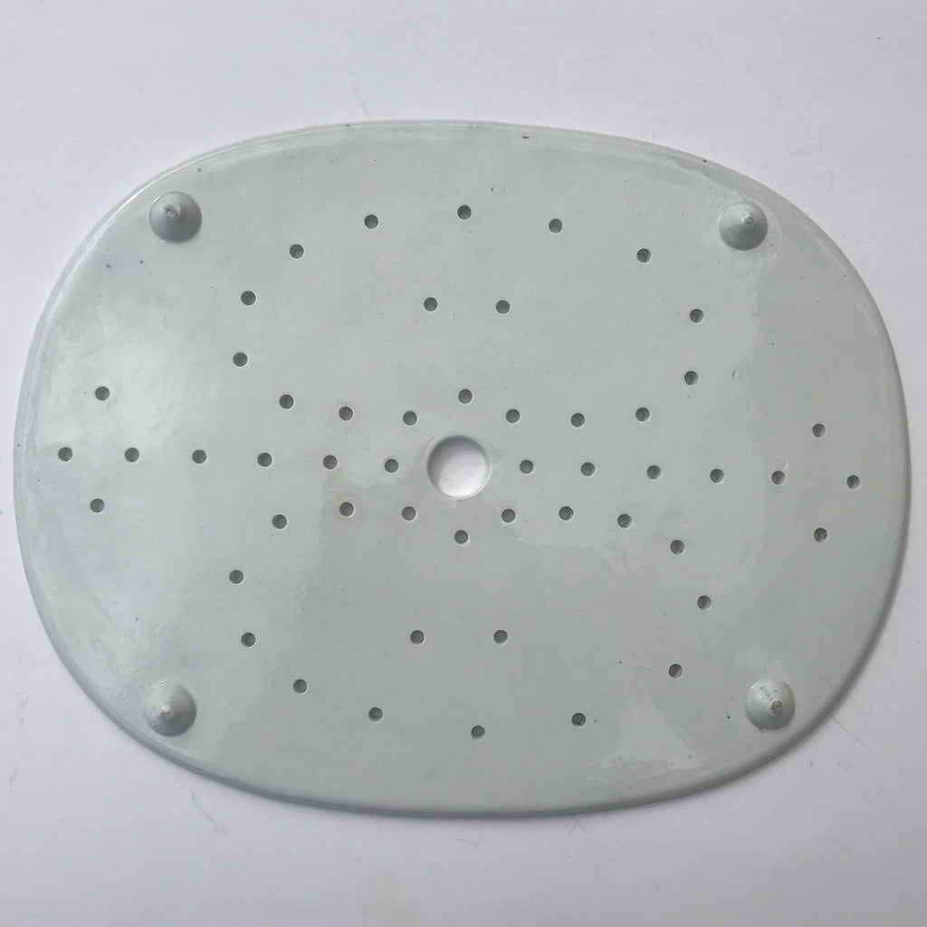 19th Century Blue & White Meat Strainer - Back View - 2