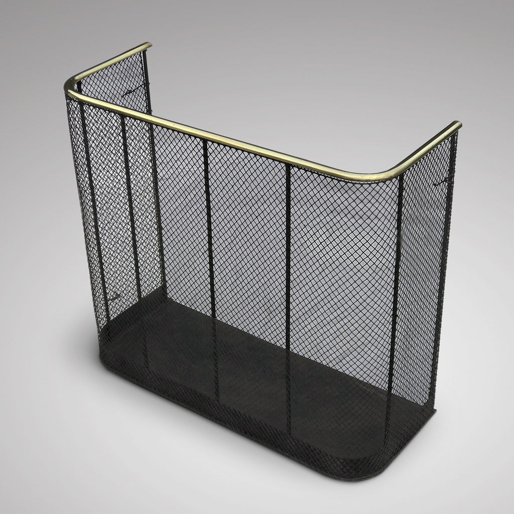 Victorian Nursery Fireguard with Brass Rail - Main View - 1