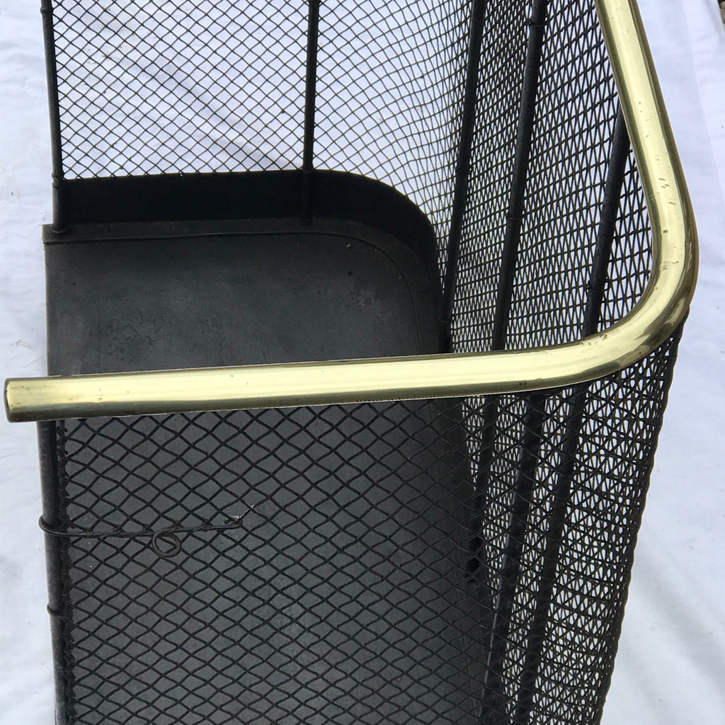 Victorian Nursery Fireguard with Brass Rail - Detail View - 3