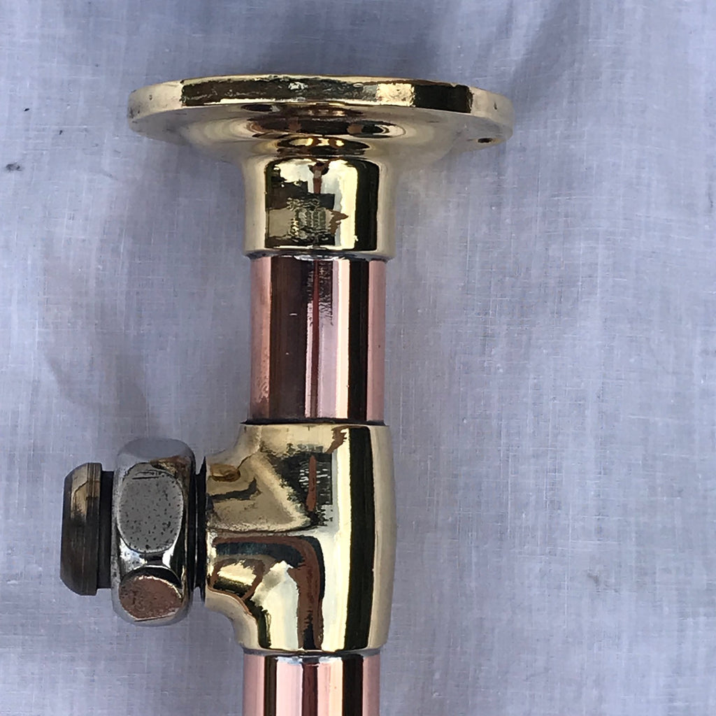 Early 20th Century Copper Towel Rail with Brass Fittings - Detail View - 6