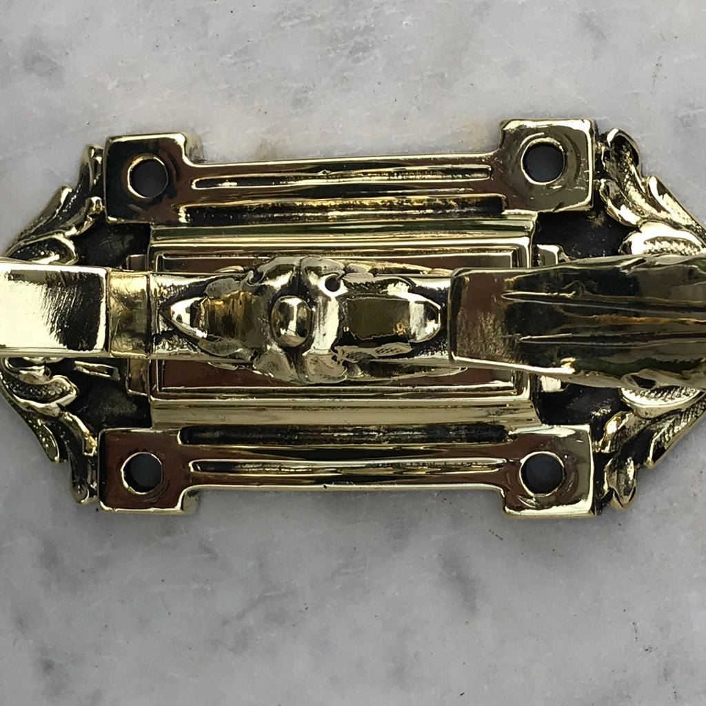 Three 19th Century Brass Hat & Coat Hooks - Detail View - 7