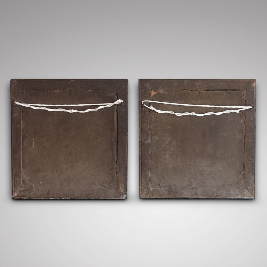 Pair of 19th Century Prints of Welsh Children - Back view