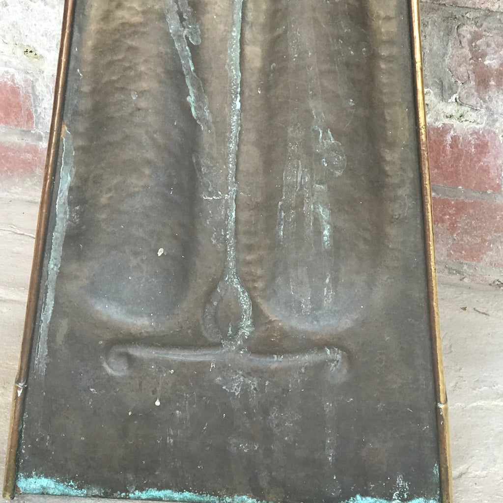 Art Nouveau Brass Stick Stand - Back View - 6