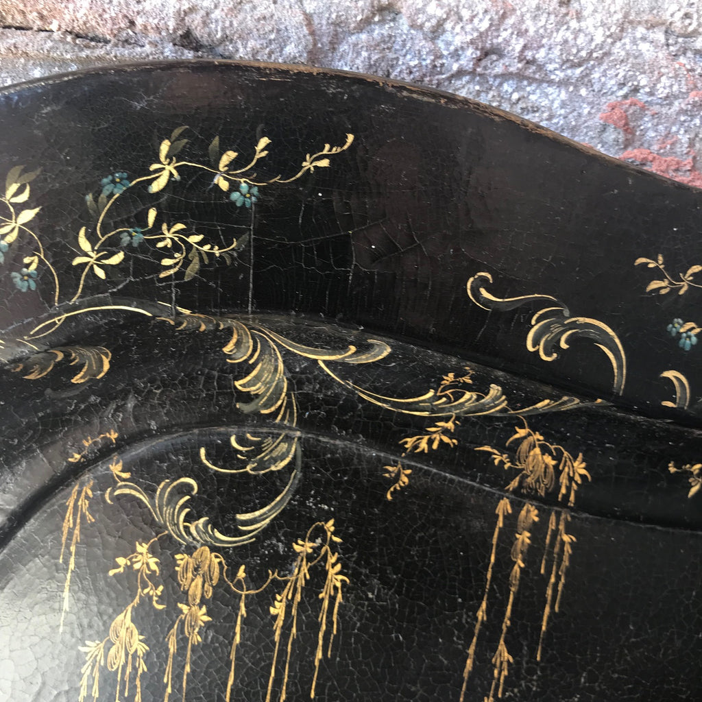 19th Century Papier Mache Tray on Later Stand - Detail View - 8