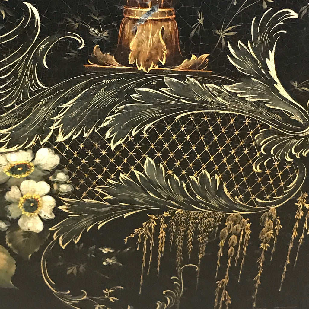 19th Century Papier Mache Tray on Later Stand - Detail View - 5