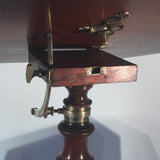 Regency Mahogany Reading Table - Detail view of mechanism