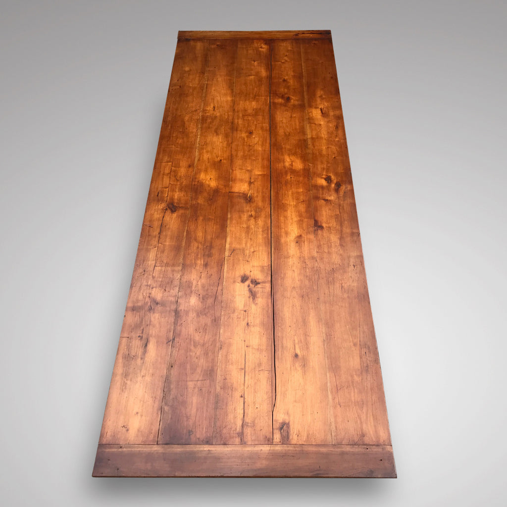 Large French 2nd Empire Fruitwood Dining Table - Top View - 4