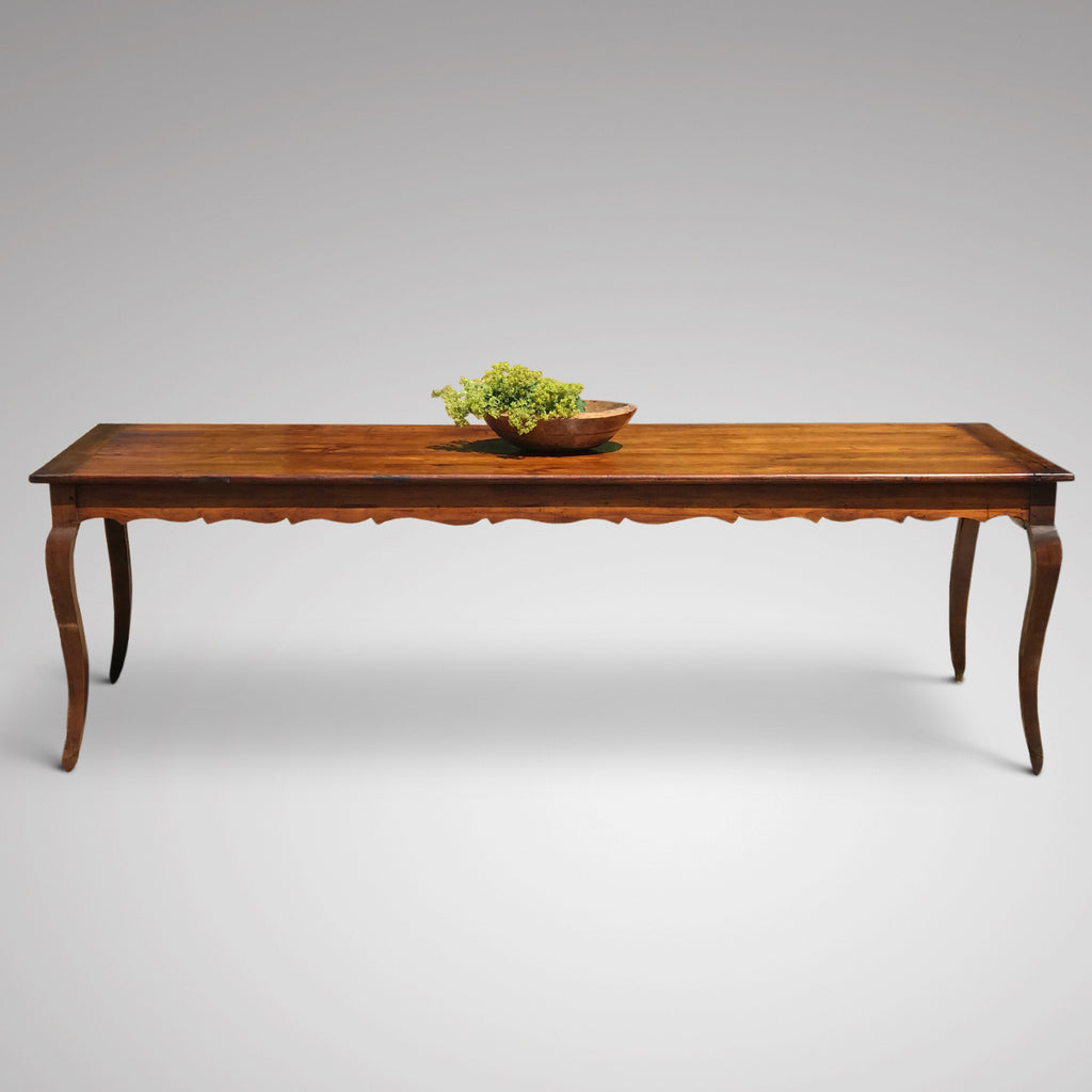 Large French 2nd Empire Fruitwood Dining Table - Side View - 5