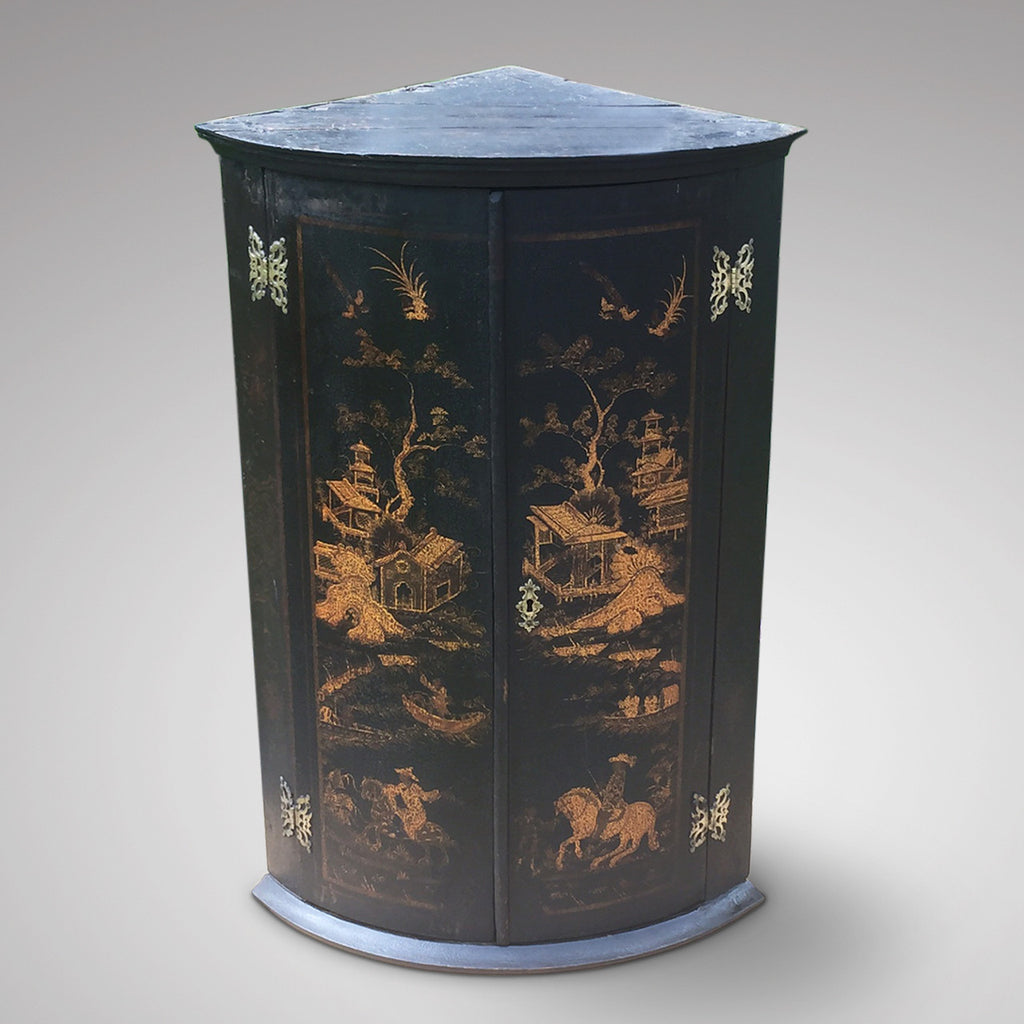 Antique Chinoiserie Corner Cupboard - Hobson May Collection - 2
