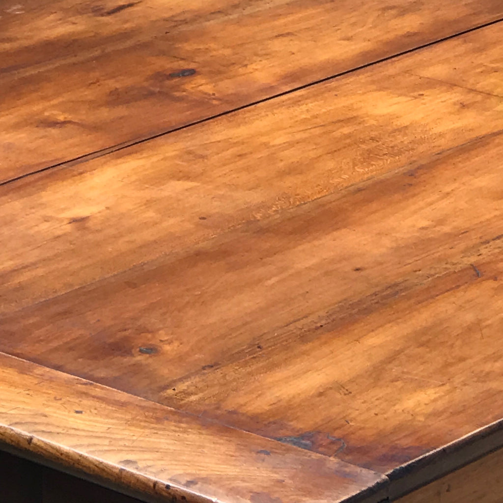 Large French 2nd Empire Fruitwood Dining Table - Cleated Detail View - 8