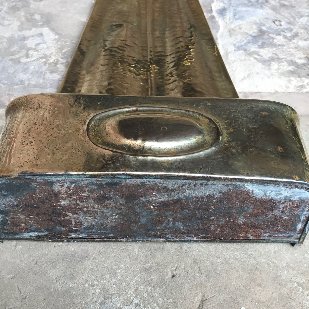 Art Nouveau Brass Stick Stand - Underside View - 8