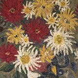 Large 20th Century Floral Still Life Oil Painting - Detail View-2