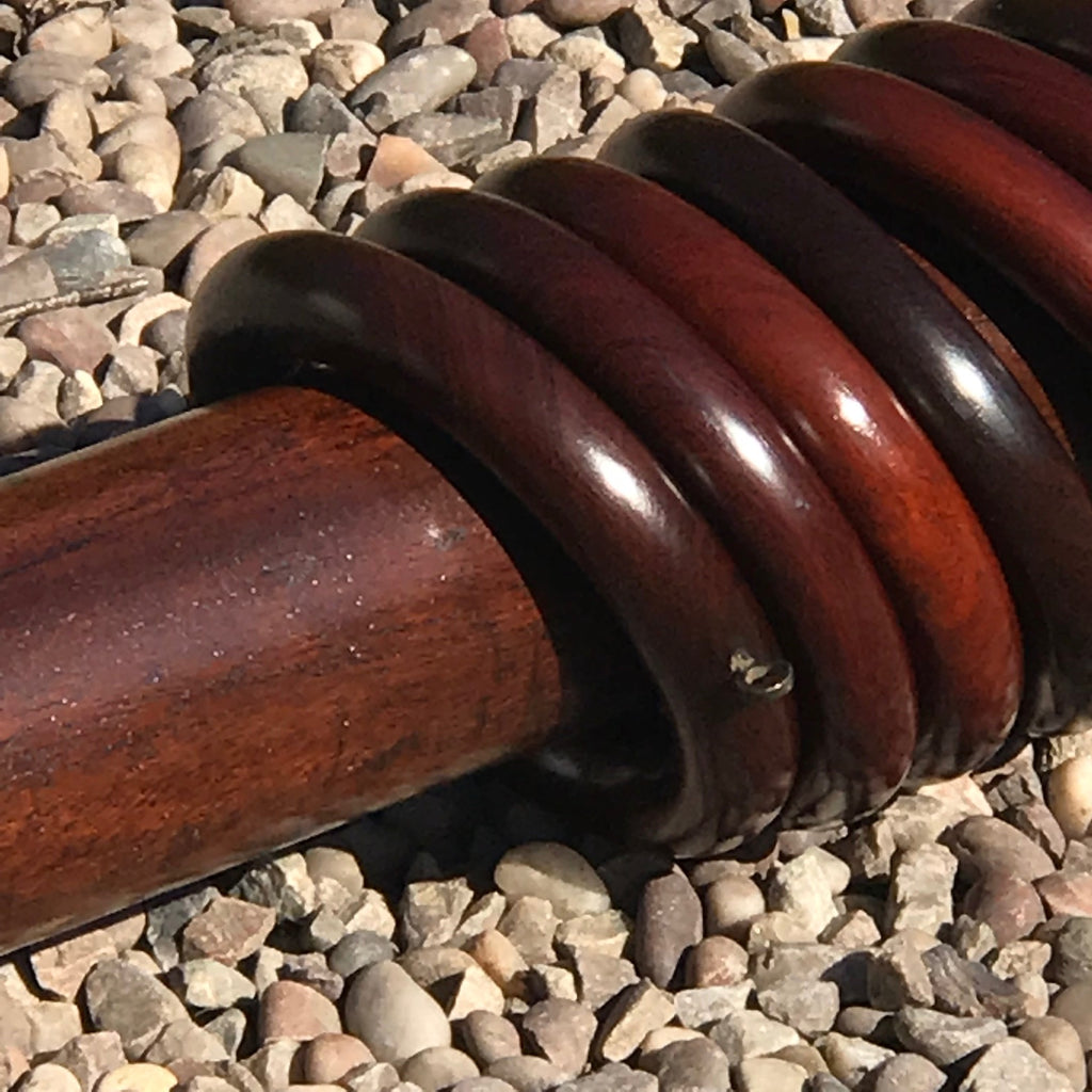 Victorian Mahogany Country House Curtain Pole - Detail View - 2