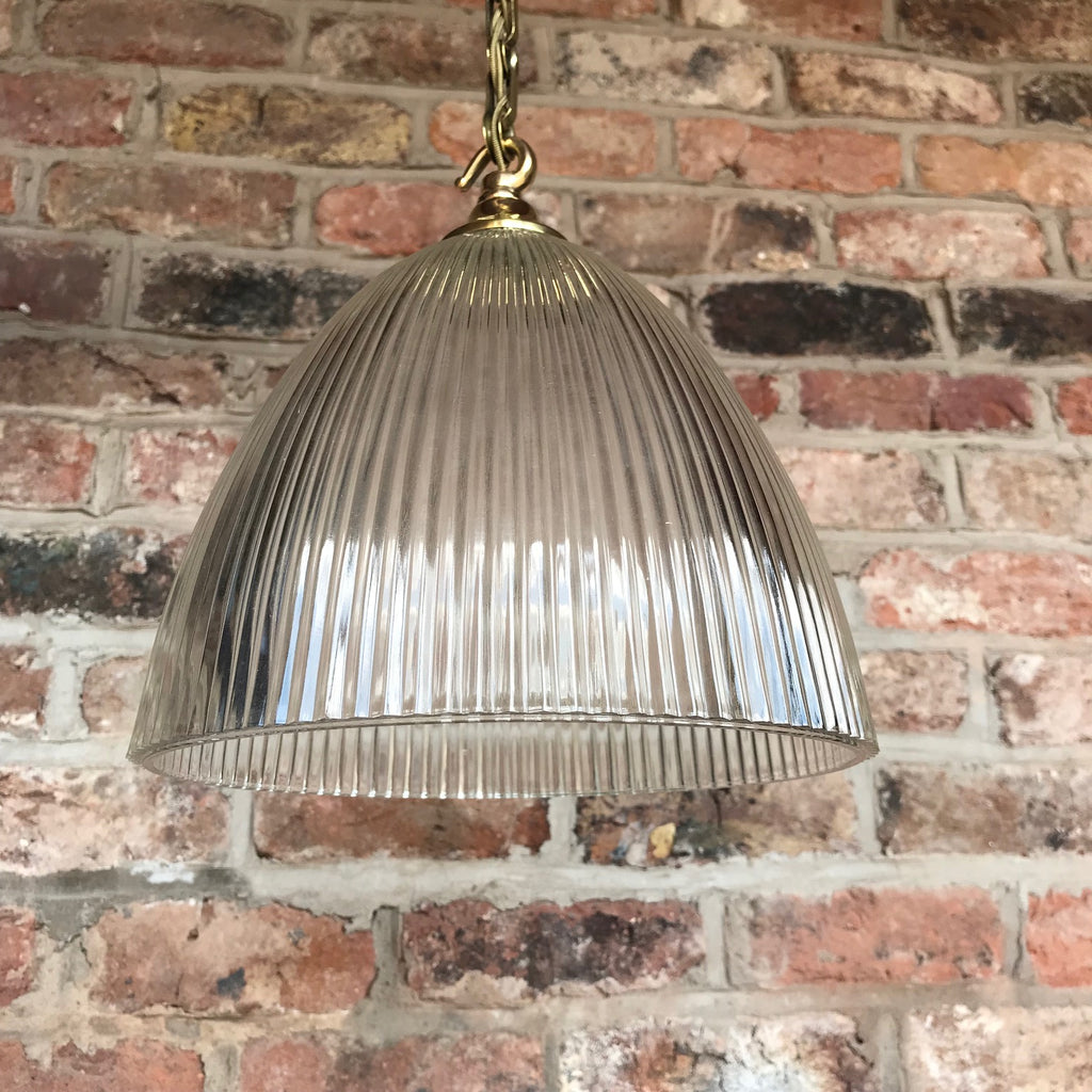 Pair of Art Deco Glass Pendant Lights - View of shade - 2