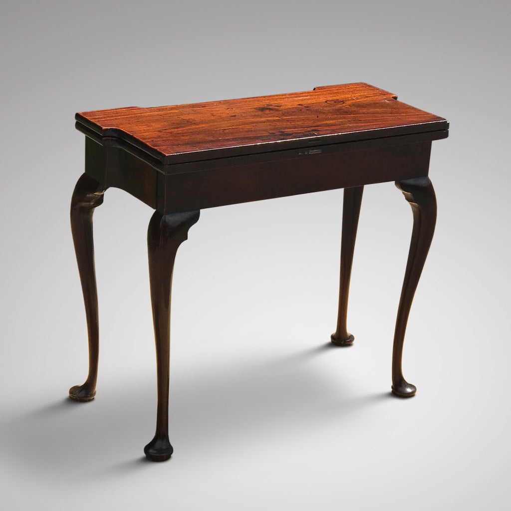 George II Mahogany Tea Table - Back View - 6