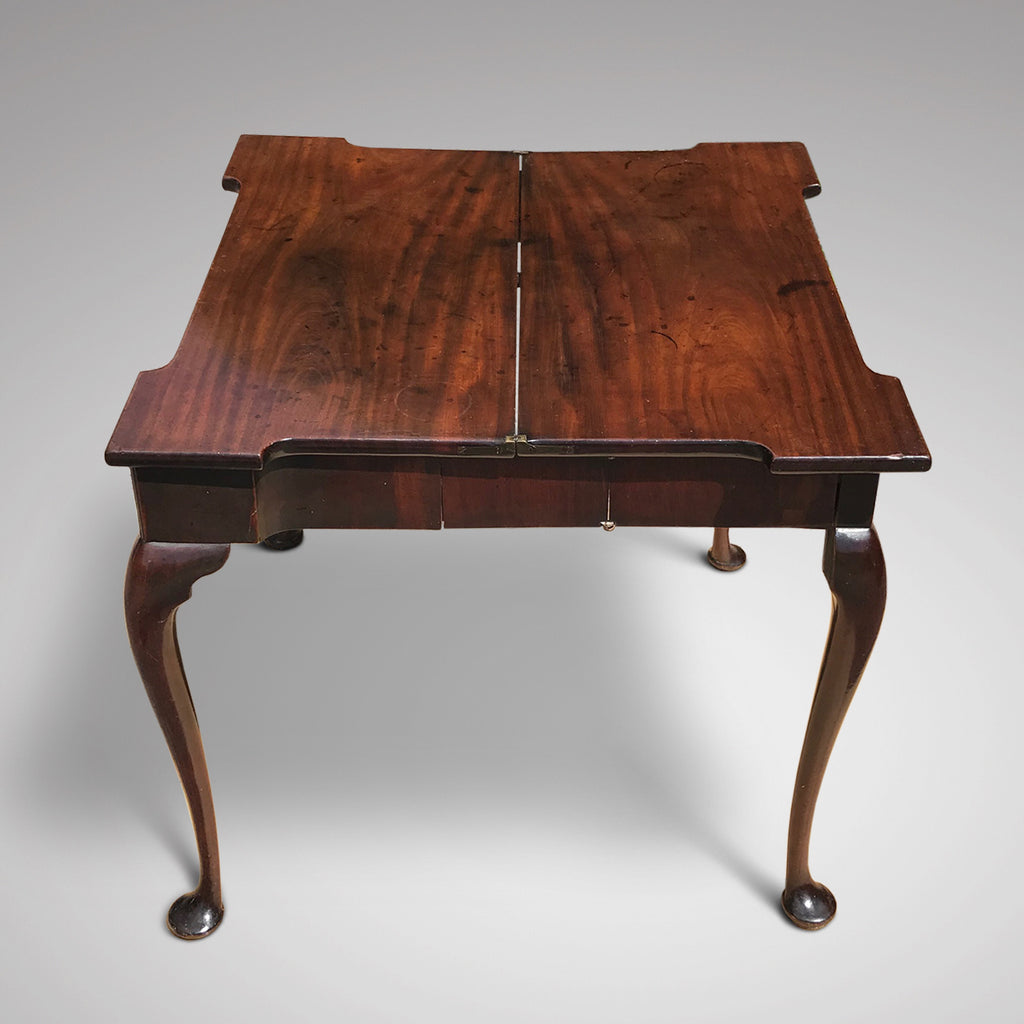 George II Mahogany Tea Table - Open View - 4