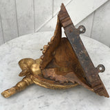 Pair of 19th Century Italian Carved Limewood & Gilt Wall Brackets - Detail View - 4