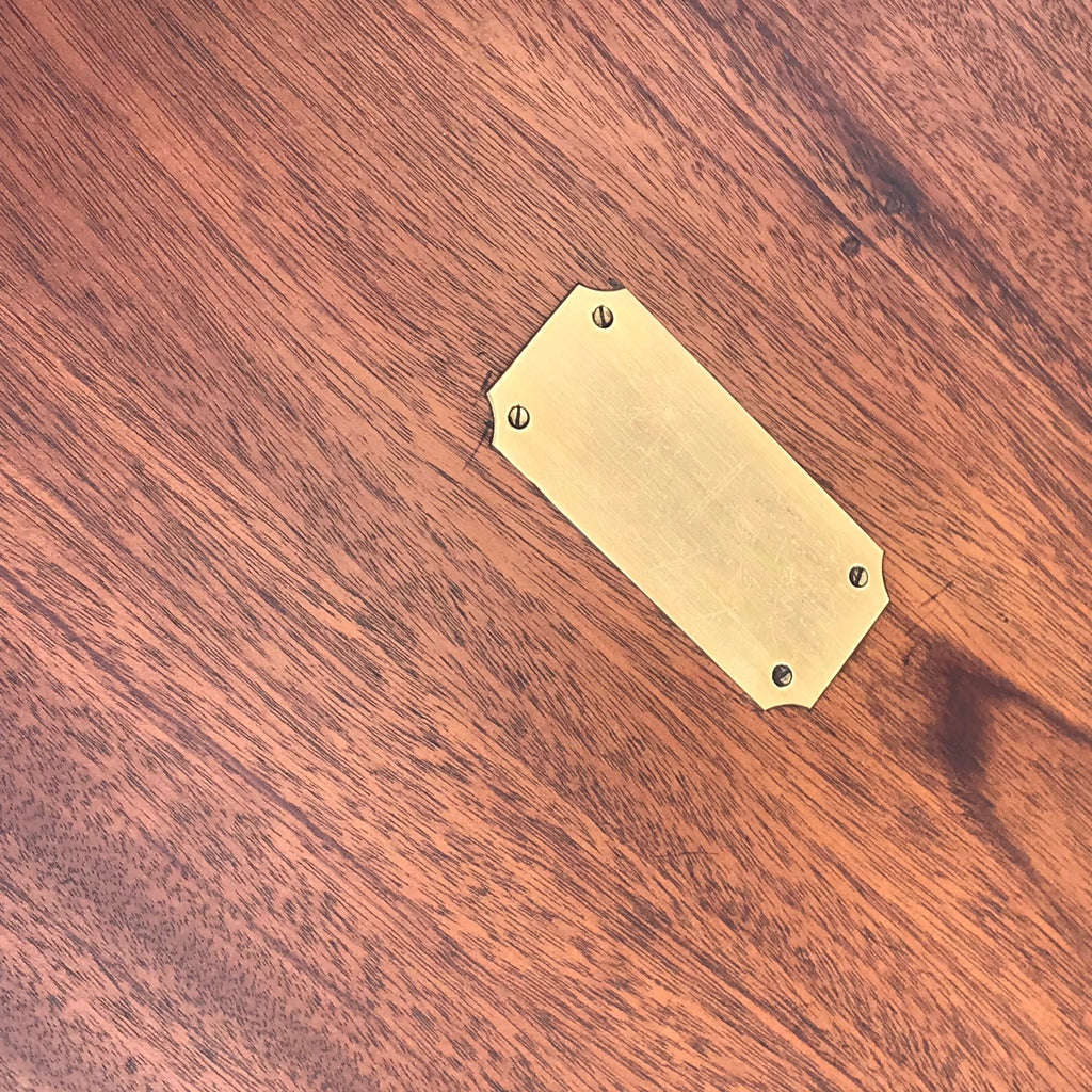 Stylish Mahogany Campaign Style Coffee Table - Detail View - 4