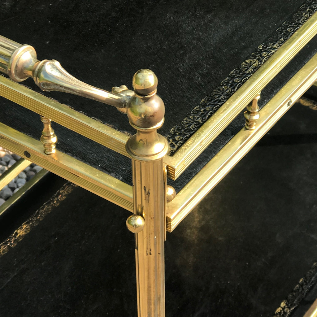 Vintage Brass Drinks Trolley - Detail View - 3